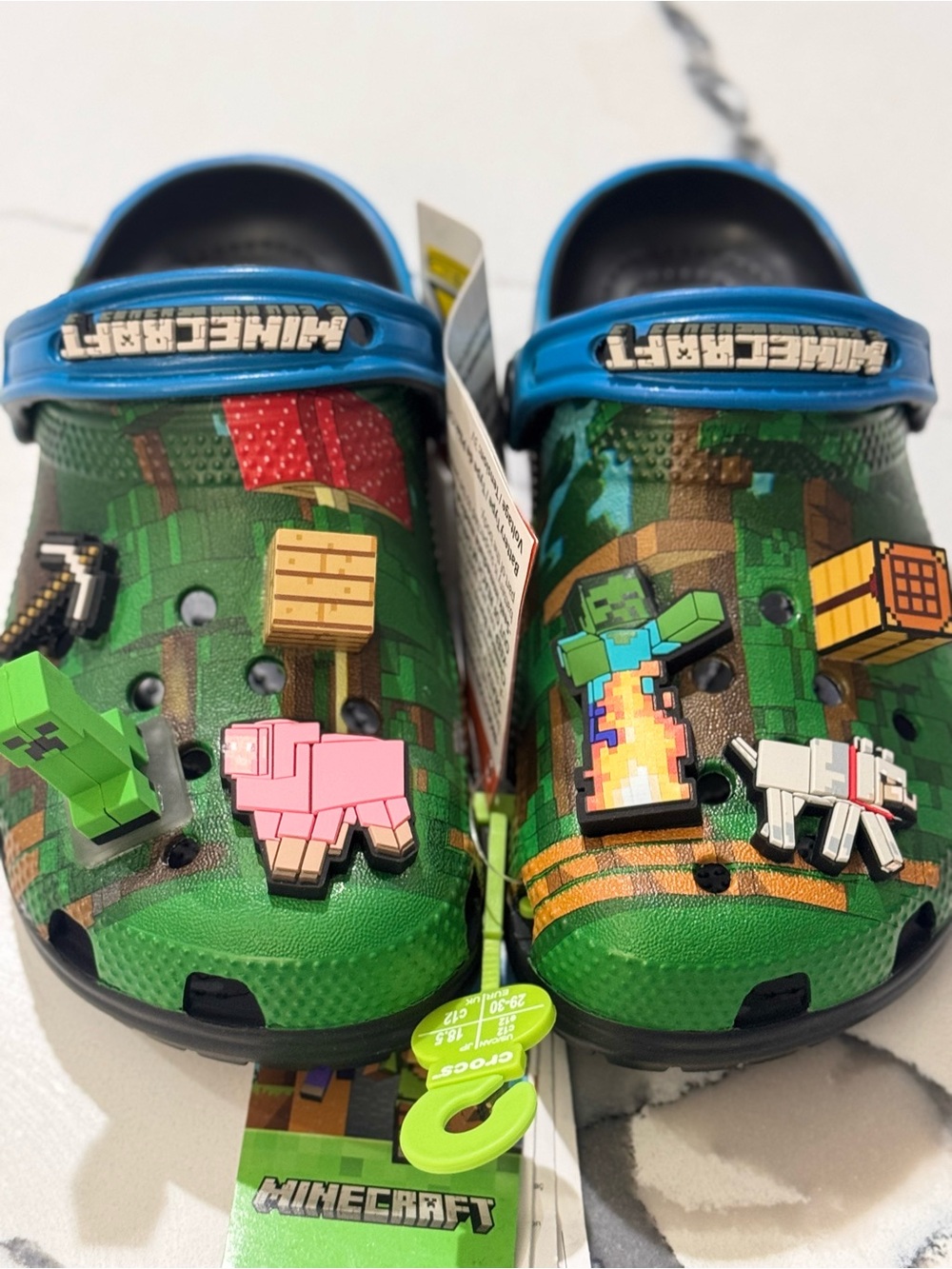 Minecraft x Crocs Kids Classic Clogs  size C12
